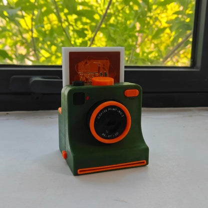 3D Latte Art Camera – Retro Style