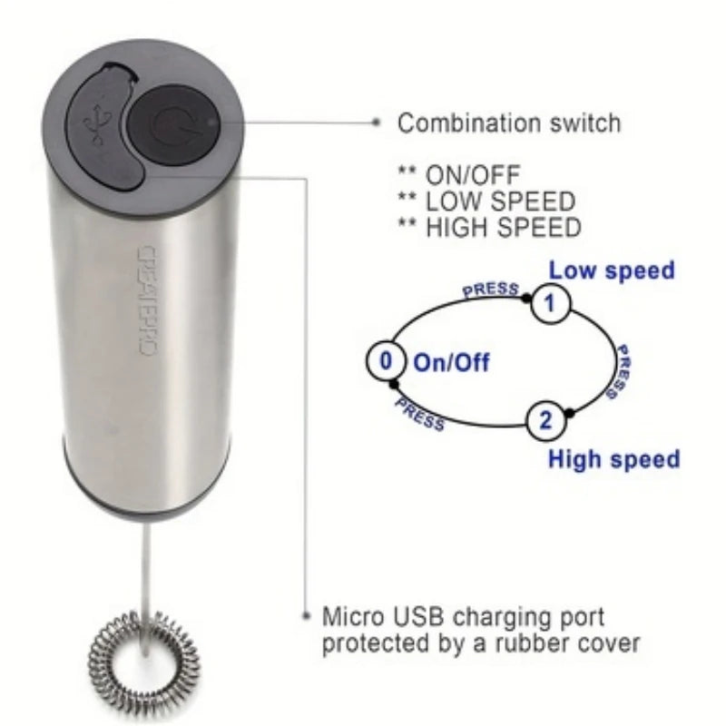 Rechargeable Milk Frother