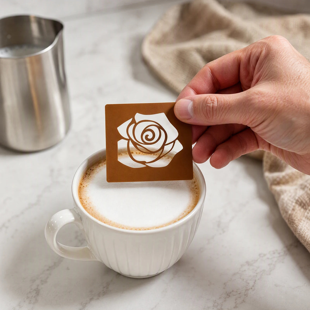 30 Piece Coffee Art Stencil Set